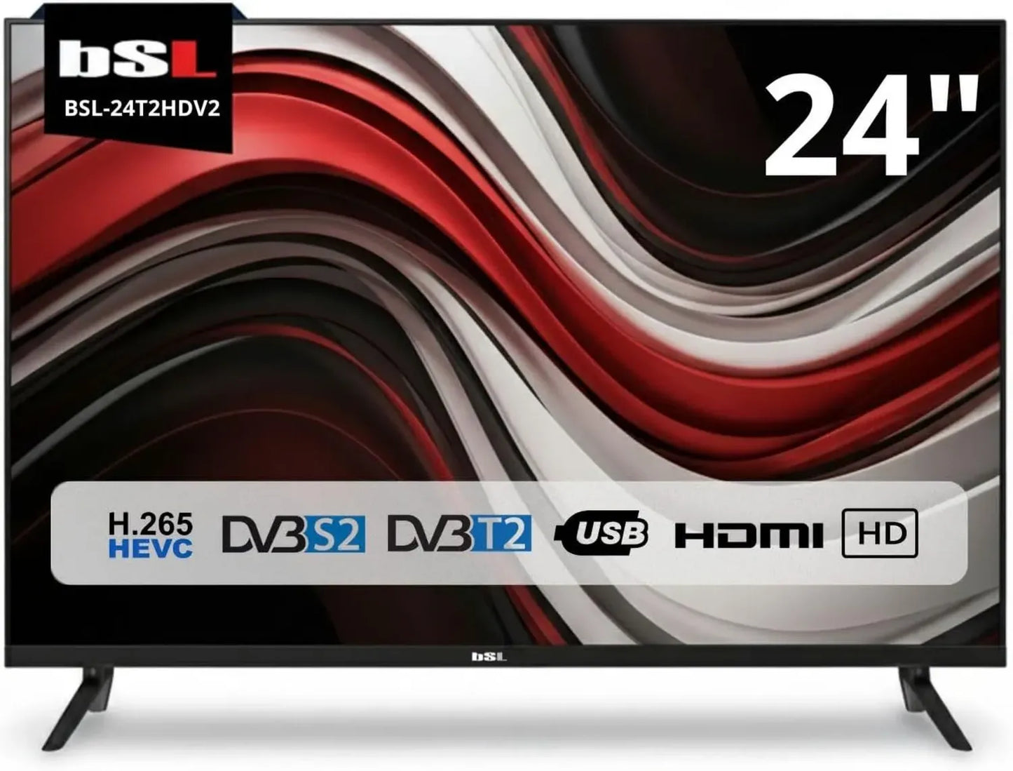 Téléviseur LED HD 24 Pouces BSL-24T2HD avec USB et HDMI