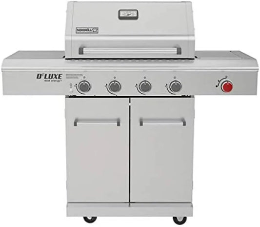 Gril à Gaz Nexgrill Premium 4 Feux en Acier Inoxydable avec Brûleur Latéral et Couvercle