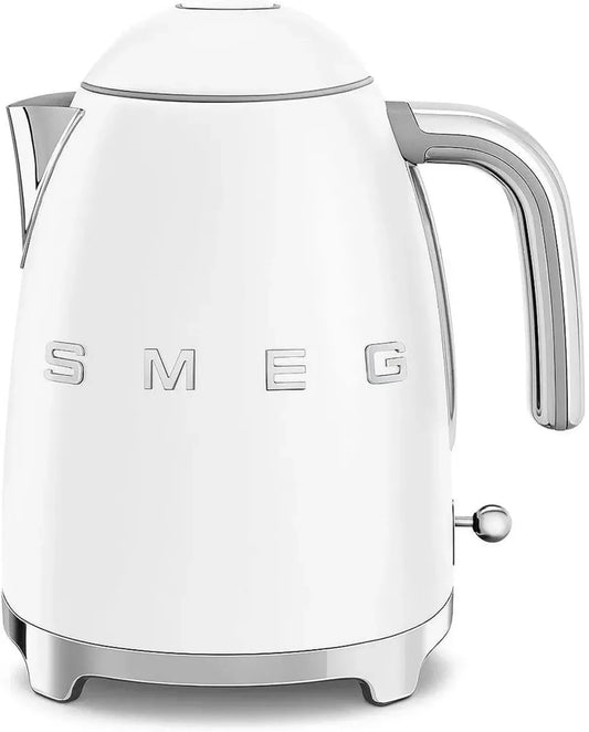 Bouilloire Électrique Sans Fil 1.7L 2400W Blanc Mat Design Moderne