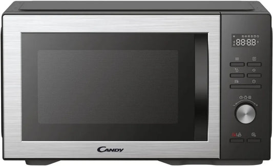 Micro-ondes Candy 32L, 1000W, Fonction Auto-Nettoyage et Décongélation, Inox, 5 Niveaux, 8 Programmes, Noir